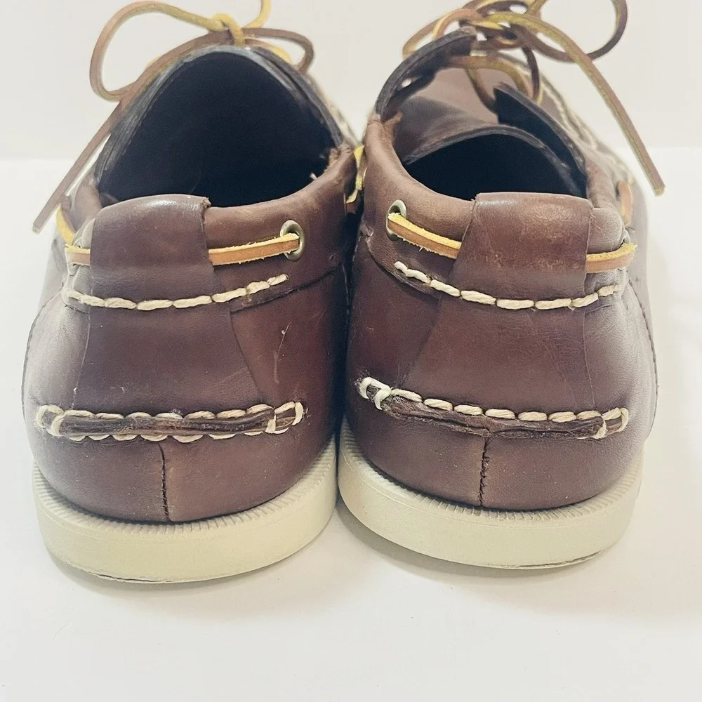 TIMBERLAND Earth Keepers Brown Heritage 2 Eye Boat Shoes Mens Size 14 W